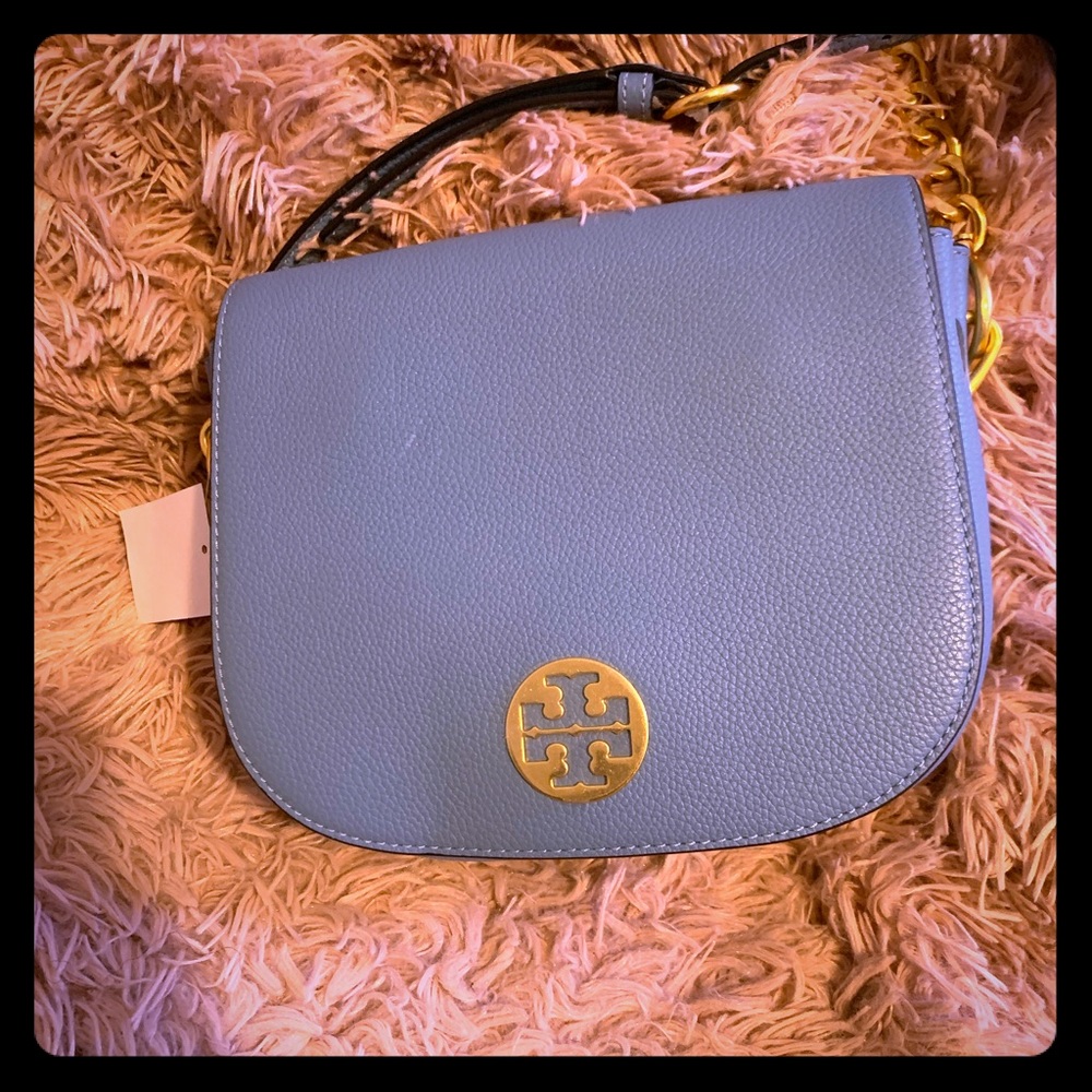 Tory Burch Everly Flap Leather Saddle Bag